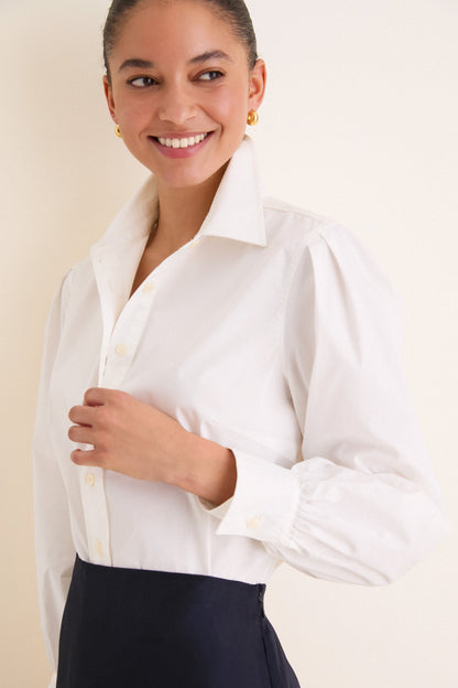 White Carolina Button Down