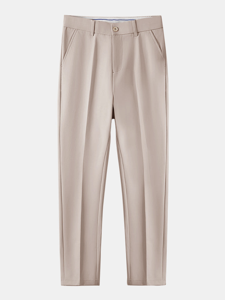 Geometric Jacquard Knitted Polo Shirt & Slim Fit Tapered Trousers